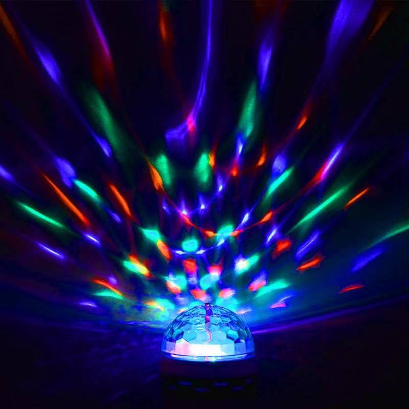 FUTAKO Lampu DISCO LED Fitting tumblr mini otomatis disko warna warni RGB merek random