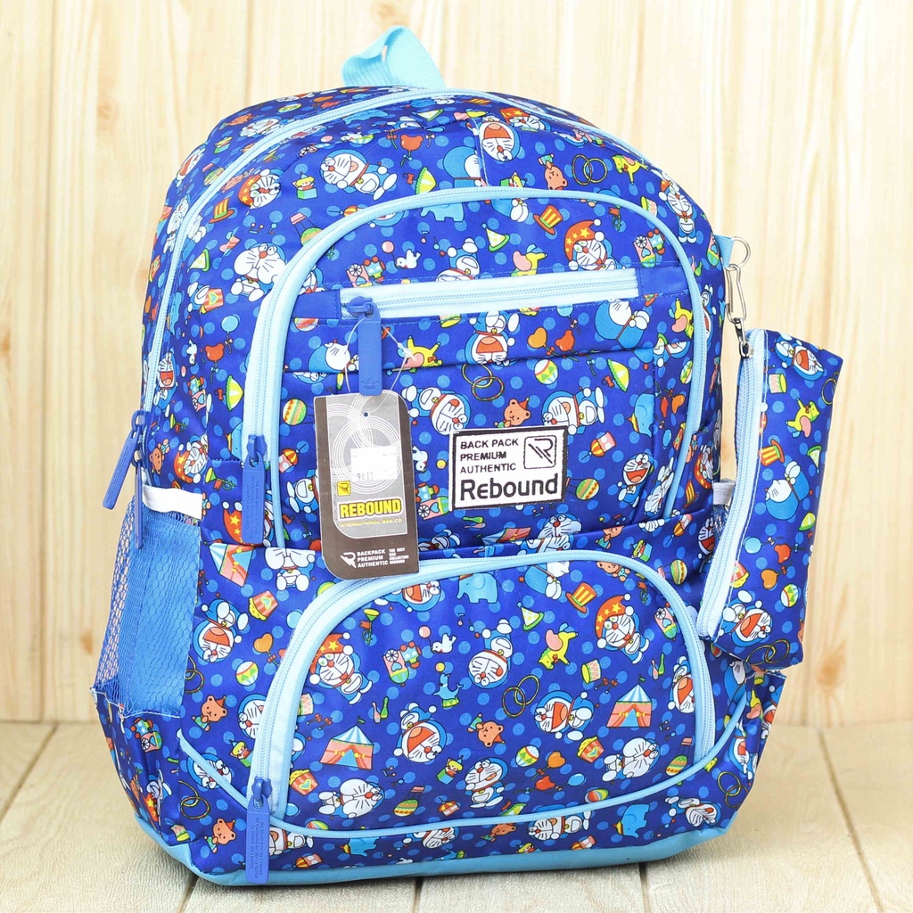 Tas Ransel Anak Laki Laki SD TK PAUD Ransel Sekolah Gendong Kekinian Terbaru Lucu Imut Bagus Karakter Gambar Kartun Rebound Doraemon