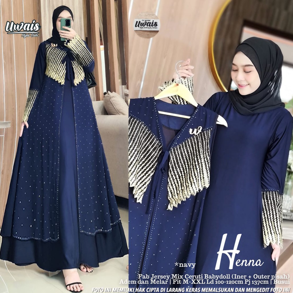 GAMIS ORIGINAL UWAIS | HENNA DRESS NEW ARRIVAL