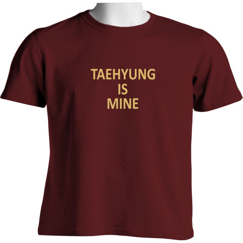 Kaos List gold Kpop BTS NCT exo txt,  jungkook, taehyung,jimin, taeyong in mine (bisa request Nama)