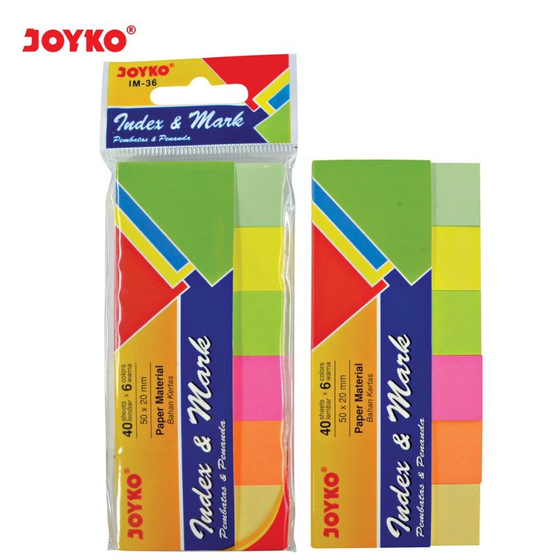 

Sticky notes 6 warna Joyko IM-36 / Index & Mark