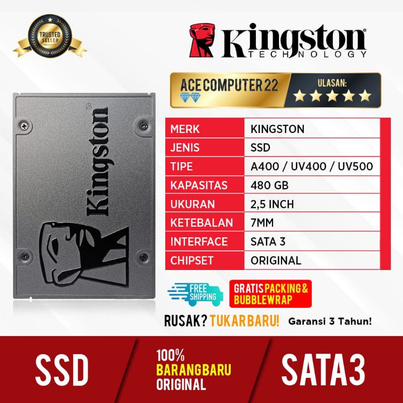 SSD KINGSTON 480GB SATA