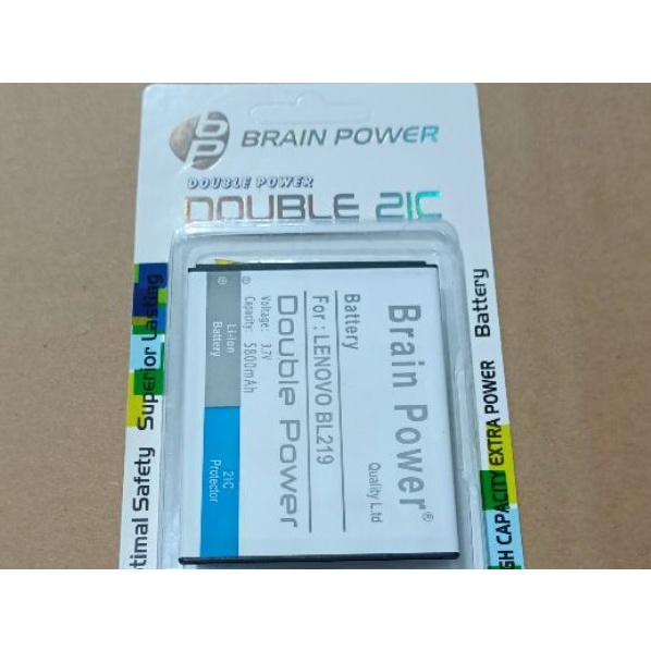 Double Power Battery Batere Batre Baterai Brain Power Lenovo A880 A890 BL219 BL 219