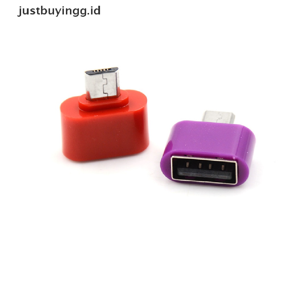 (Justbuyingg.Id) 3pcs Adapter Konverter Otg Micro Usb Male Ke Usb 2.0 Untuk Tablet Android