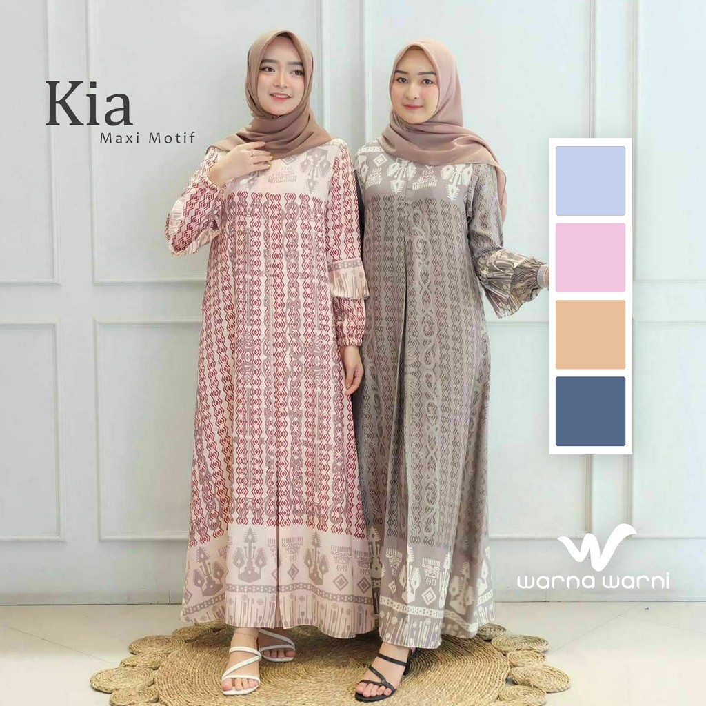 PUSAT BAJU GAMIS DRESS MUSLIM WANITA MOTIF BAHAN MAXMARA PREMIUM ASLI BERKUALITAS