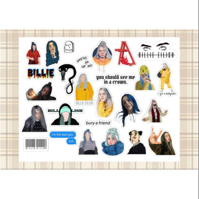 

STICKER BILLIE EILISH (27 pcs)