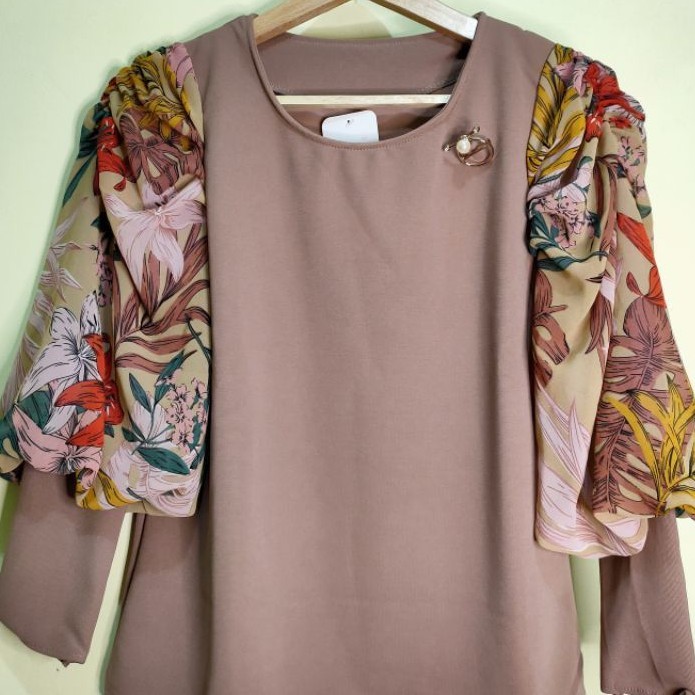 Blouse atasan wanita lengan balon atasan wanita muslimah