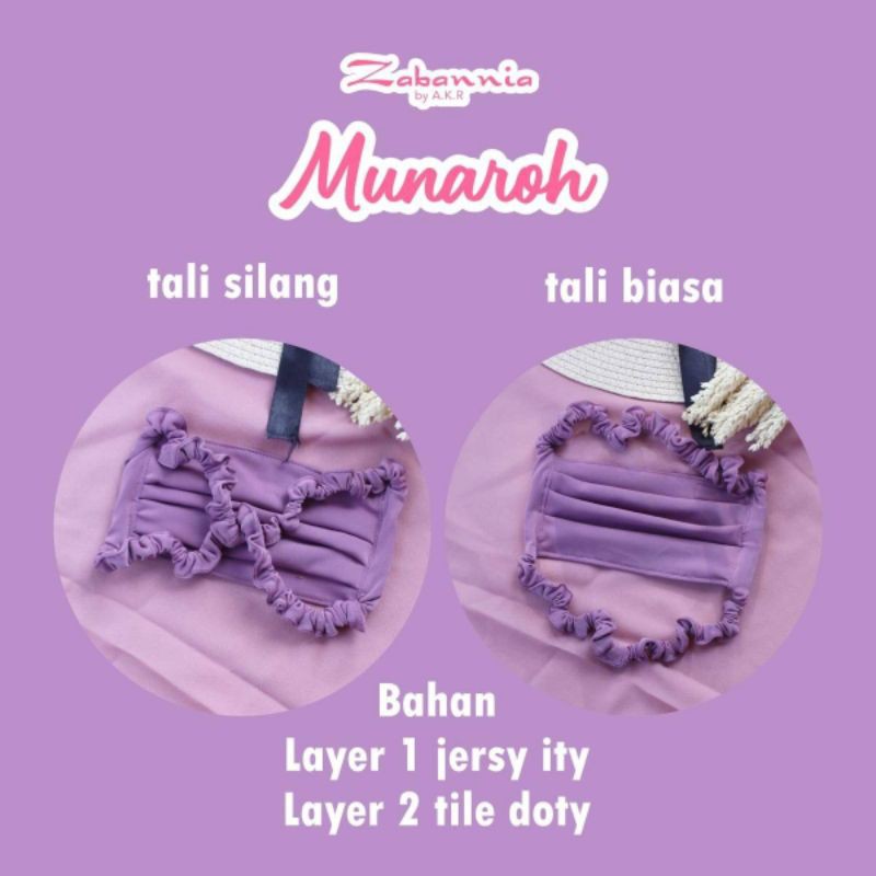 MASKER MUNAROH BY ZABANNIA PUSAT