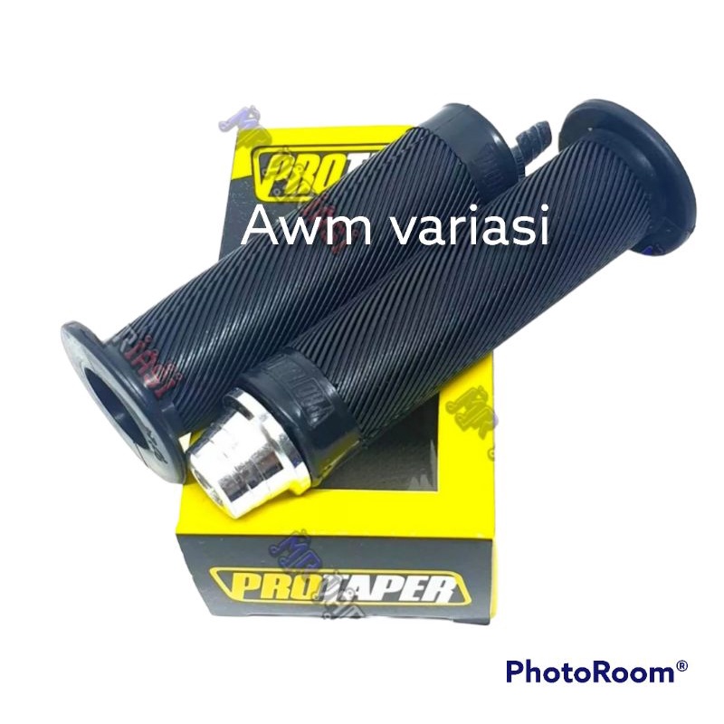 Paket handgrip + jalu stang cnc Handgrip grip Protaper Bulu Polos Warna Universal Bisa buat semua Motor