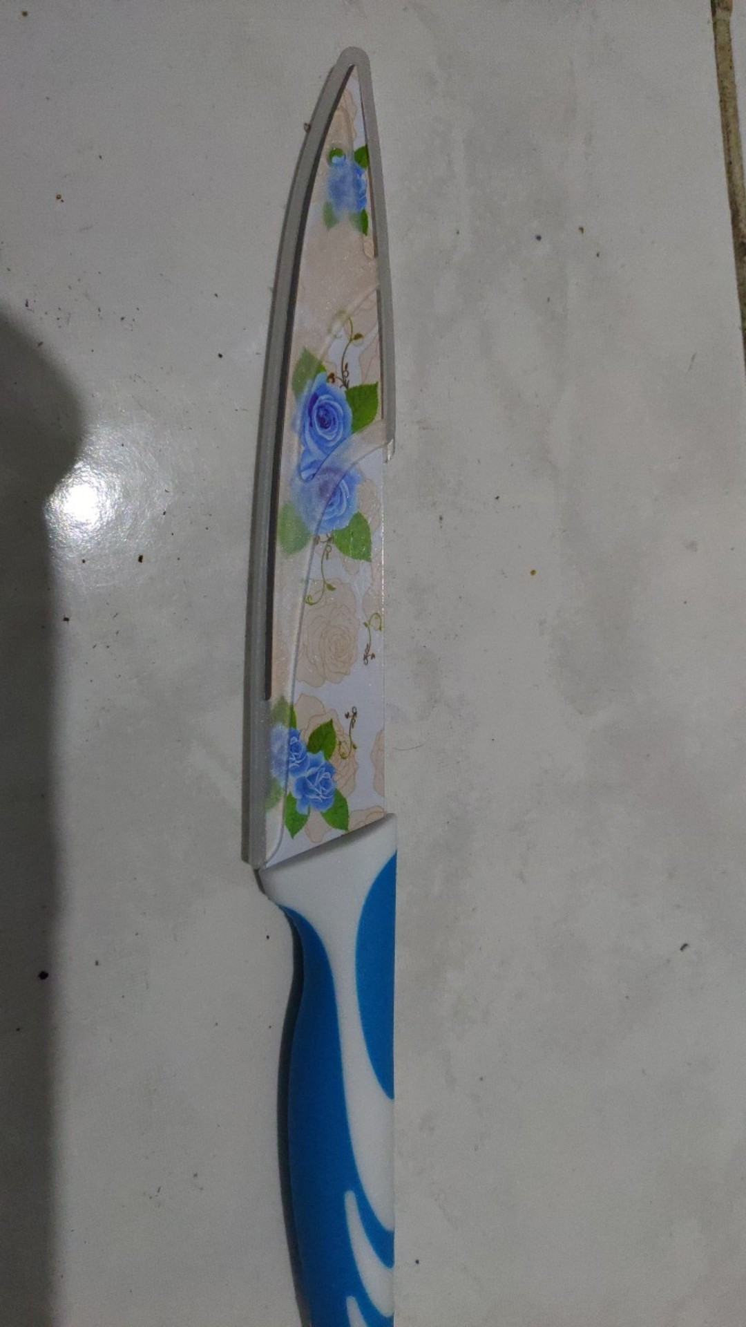 Pisau Dapur Keramik - Pisau Dapur Motif Mawar