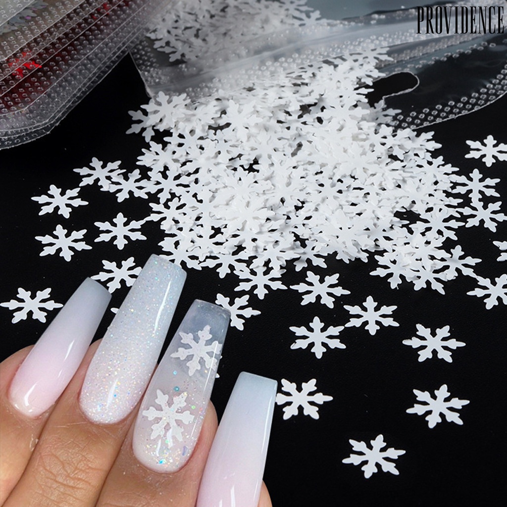 1 Kantong Payet Kepingan Salju Natal Untuk Dekorasi Nail Art