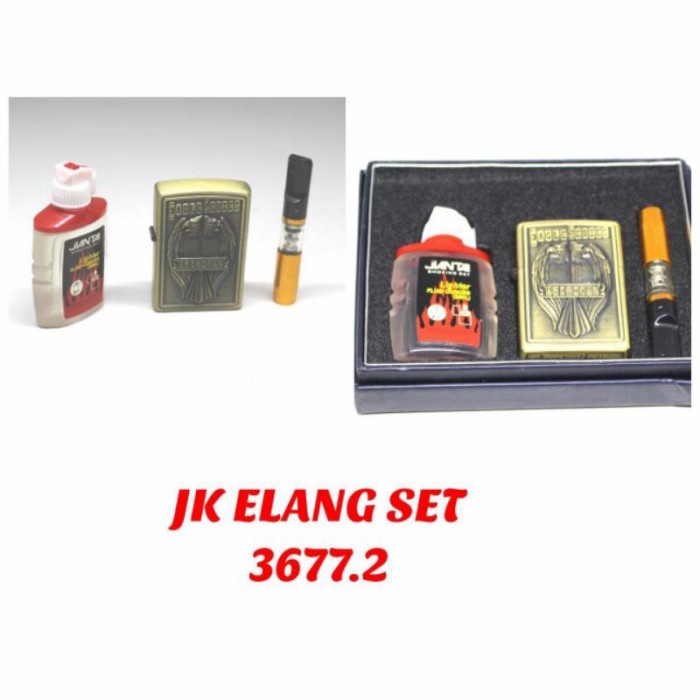 Korek Zippo Set Siap Pakai