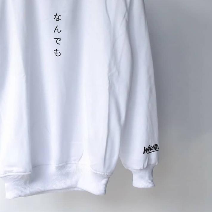 SWEATER PRIA CREWNWCK PRIA SWEATER CREWNECK PRIA 2021 alwiistore Whatever jepang Putih