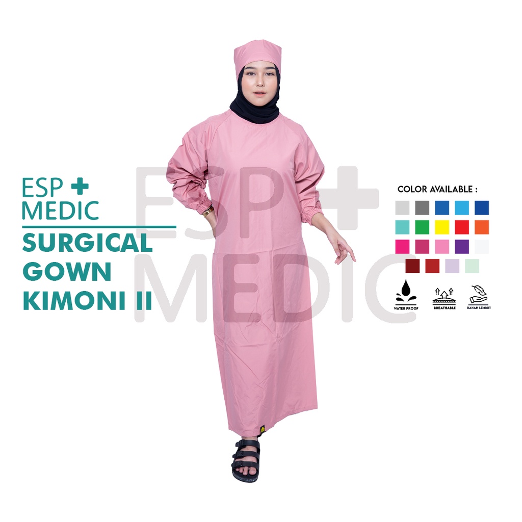 ESP MEDIC - SURGICAL GOWN SURGICAL GAWN APD HAZMAT GOWN BAJU JAGA JUBAH OPERASI WATERPROOF TOYOBO PO