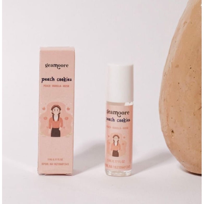 BPOM PARFUM GEAMOORE 6ML ADDICTED GEAMOORE 5ml-Peach cookies 5ml