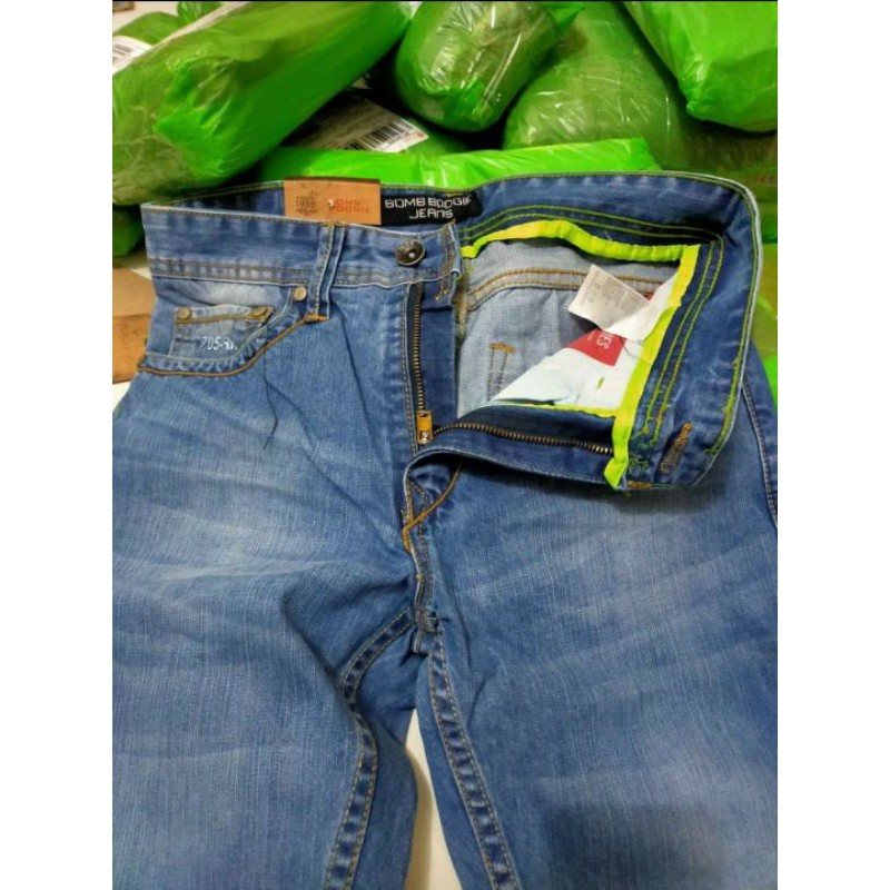 DJ //CELANA BOMBOGIE JEANS BAHAN ORIGINAL / CELANA PRIA PANJANG / BAYAR DTEMPAT