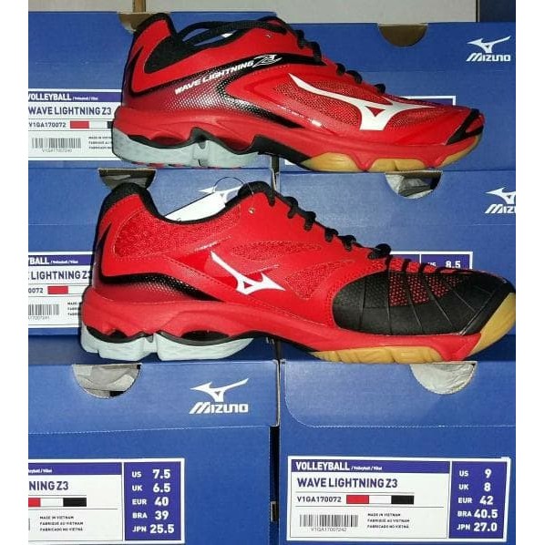 mizuno wave lightning 7 merah