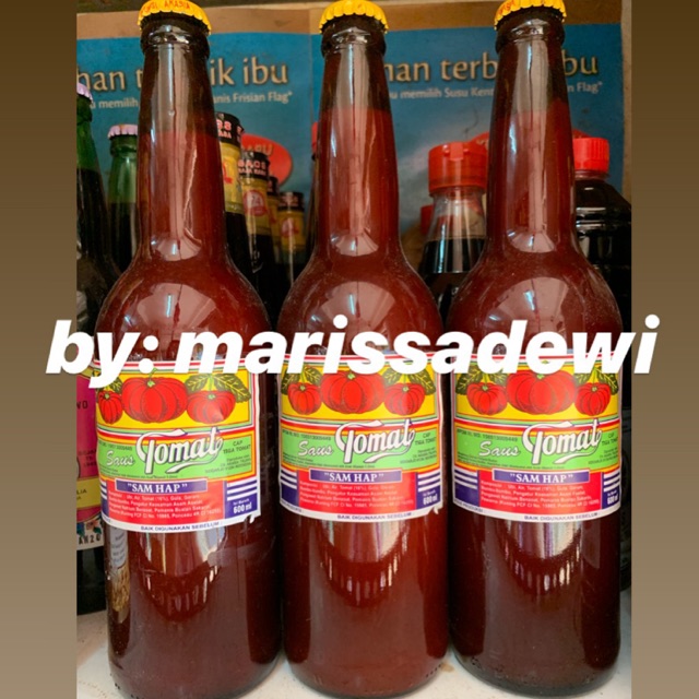 

[TERMURAH] Saus Tiga Tomat Sam Hap Samhap botol kaca 600ml
