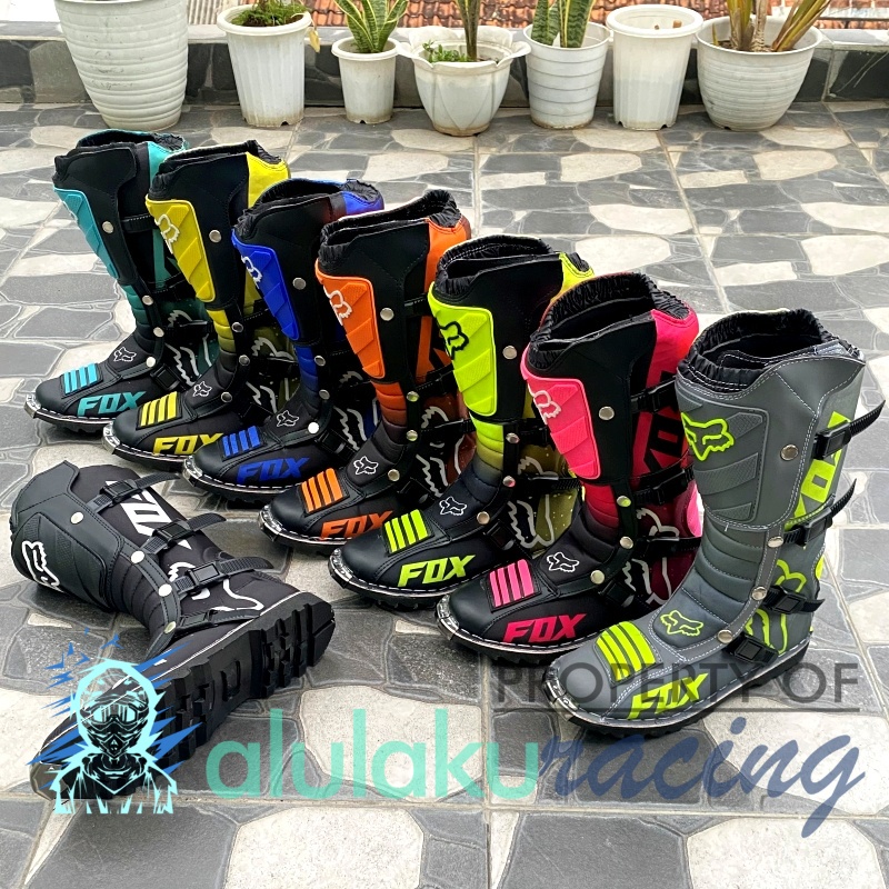 Sepatu Trail Fullprint Motocross MX Gen II with Front Protector for Boots Adventure - M1