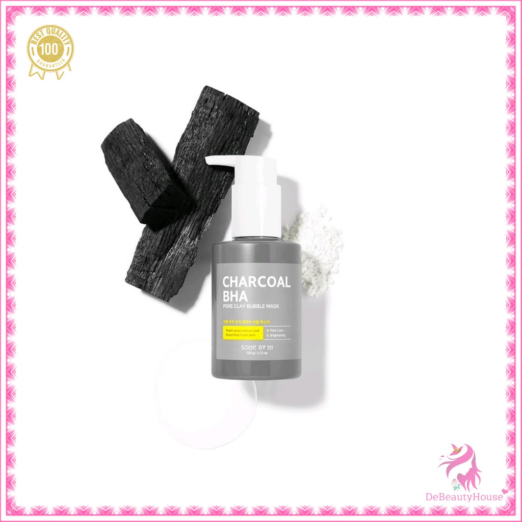 [BPOM] Some By Mi Charcoal BHA Pore Clay Bubble Mask Cleanser | 120g