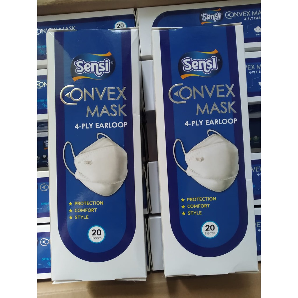 SENSI CONVEX MASK 4-PLY MASKER KONVEKS