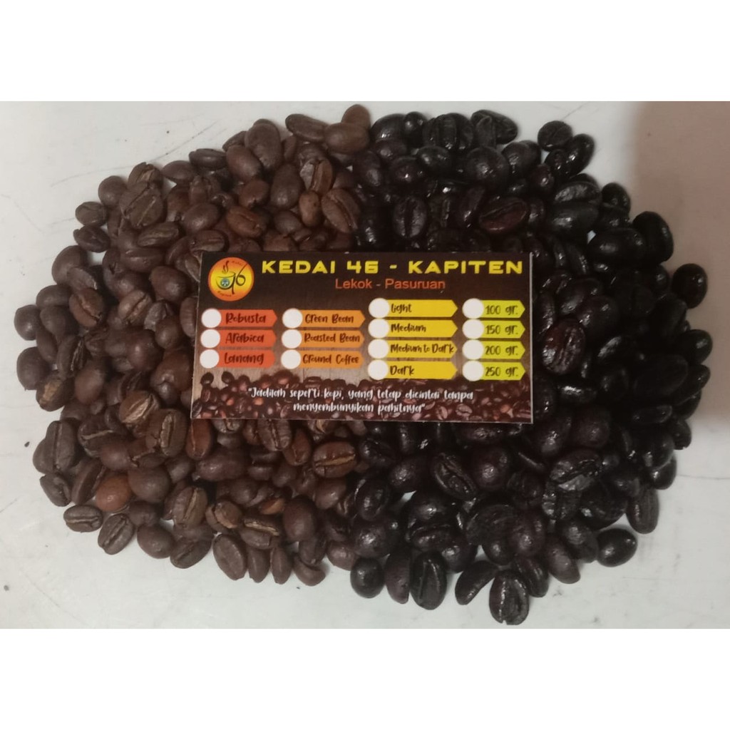 

KEDAI 46 KAPITEN KOPI ROBUSTA ESSPRESSO PREMIUM BUBUK 150 GRAM ROASTBEAN