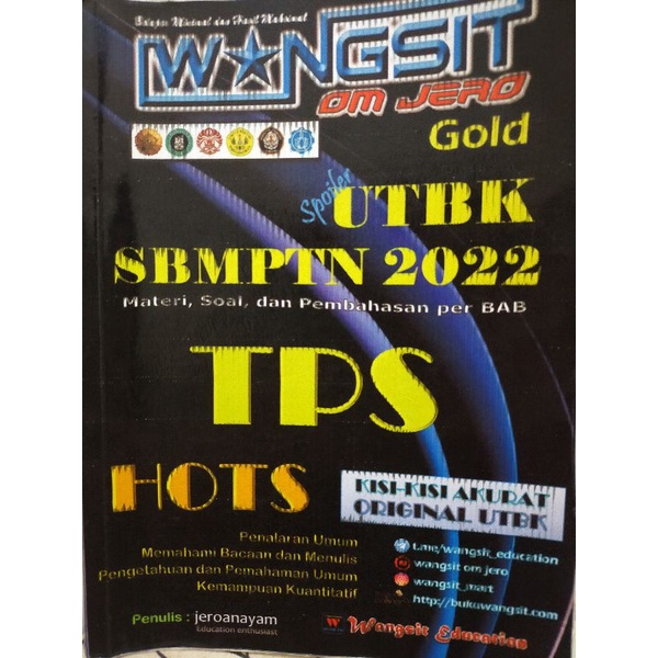 PRELOVED WANGSIT TPS GOLD 2022