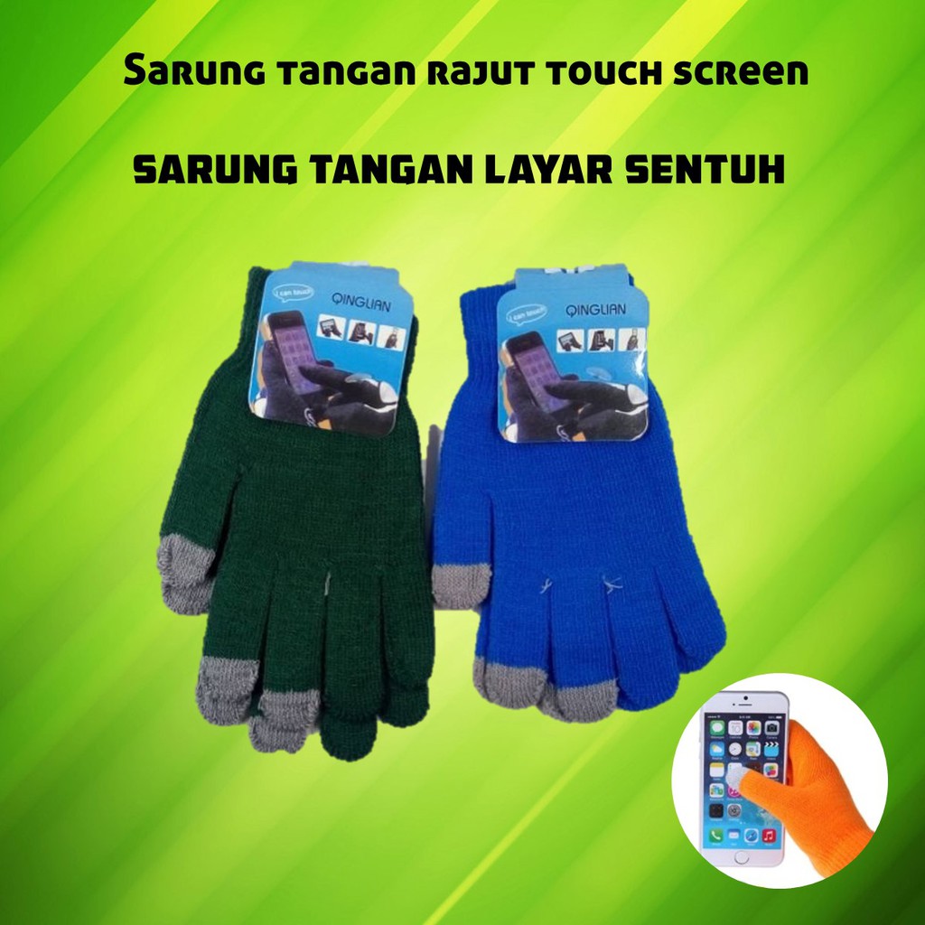 Sarung tangan rajut touch screen/sarung tangan layar sentuh