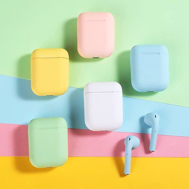 [MURAH] Hedset Bluetooth i12 Macaron Earphone Bluetooth Wireless android iphone /Headset Bluetooth i12
