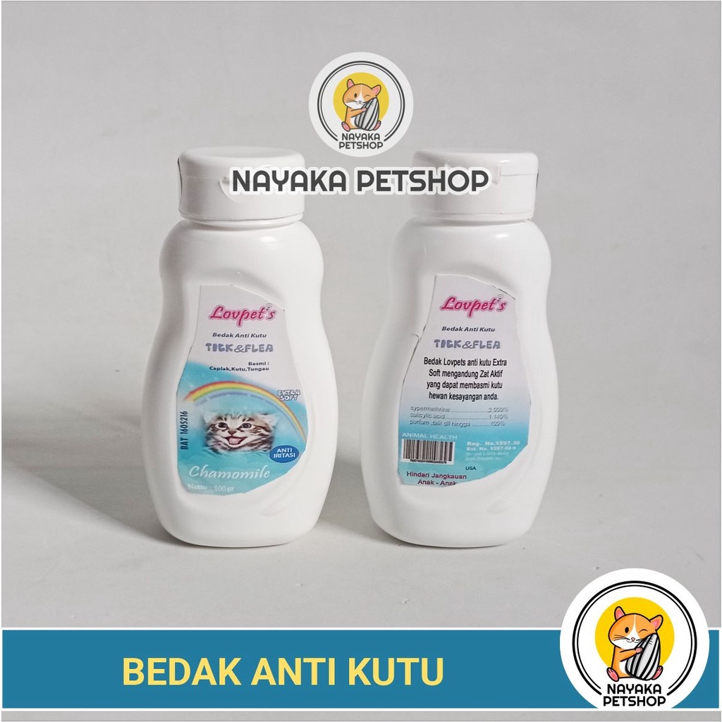 Bedak Kutu Kucing Anti Tick Flea Kitten Hamster Kelinci