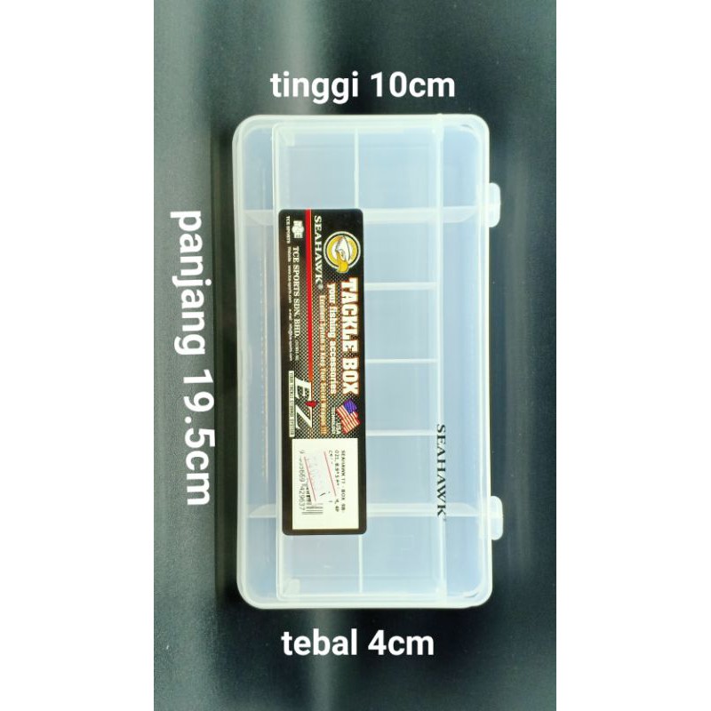 SEAHAWK TACKLE BOX 19.5cmx10cmx4cm BOX PANCING KOTAK KAIL PANCING BESAR KOTAK PERKAKAS KOTAK UMPAN