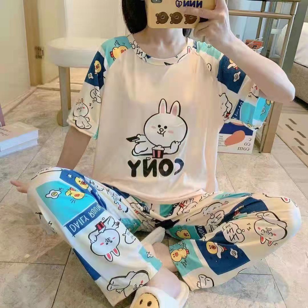 blinqshop BAJU TIDUR IMPORT-BIRU JAM