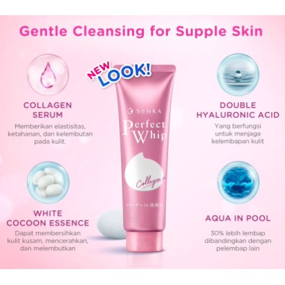 SENKA Perfect Whip Facial Foam | U Fresh Acne White Clay Berry Collagen