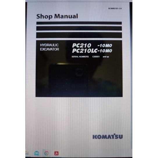 

shop manual service manual komatsu pc 200-10 M0