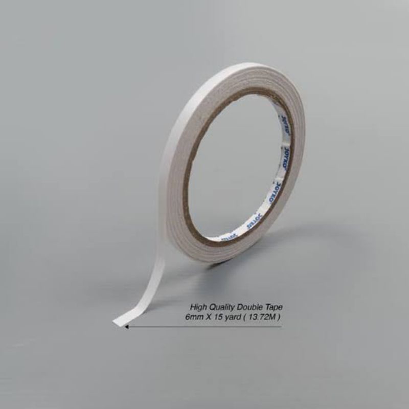 

Double tape isolasi bolak balik dobel tip perekat 1/4 inch