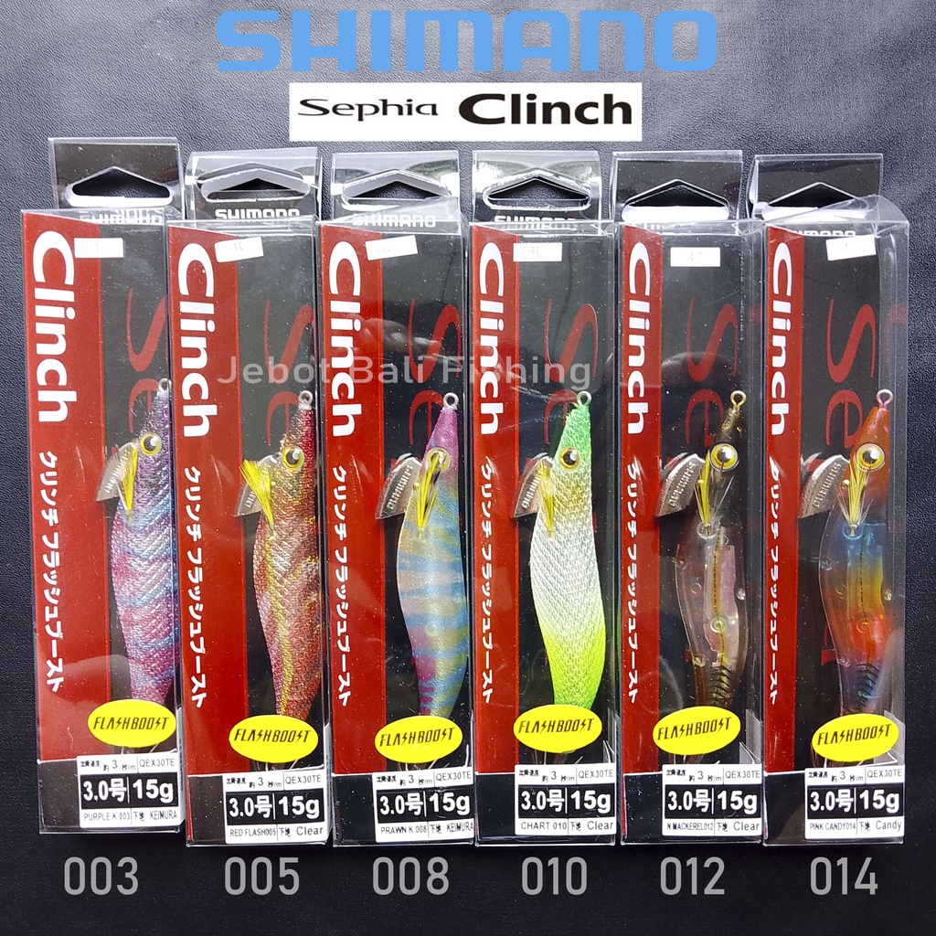 Egi SHIMANO CLINCH FlashBoost 3.0 - Umpan Pancing Cumi - Eging - Squid Jig