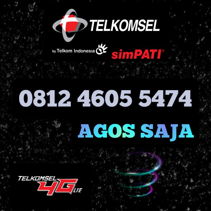 Nomor Super Berkarakter limited edition Telkomsel simPATI spesial AGOS SAJA