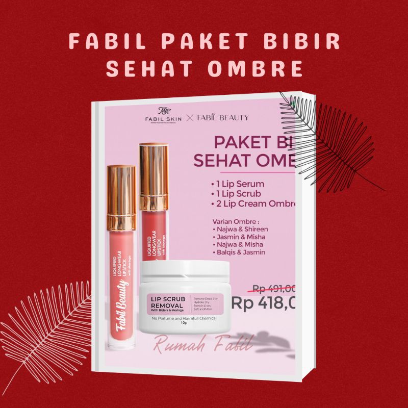 Paket Bibir Sehat Ombre Fabil Beauty