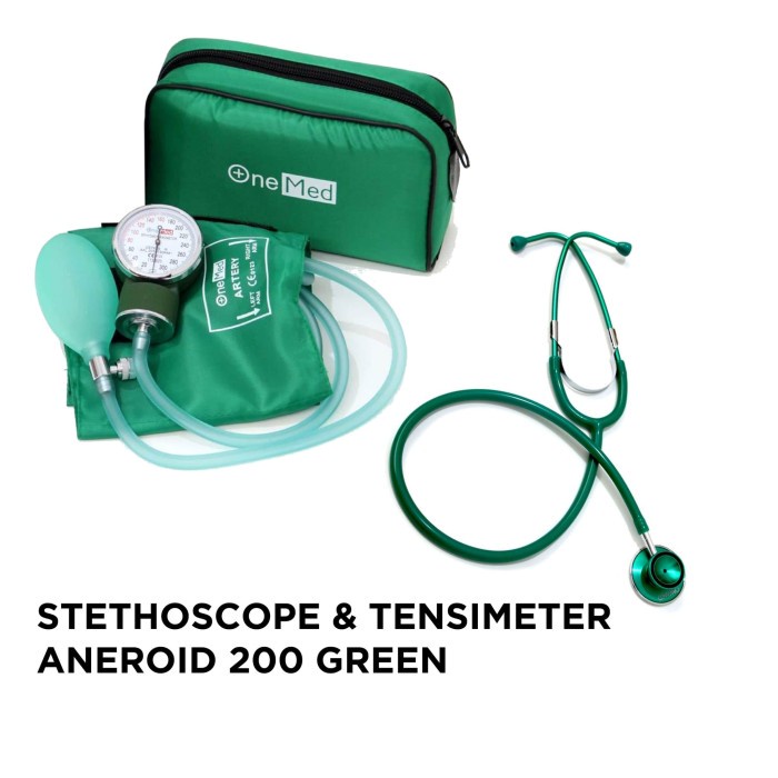 Tensimeter Aneroid 200 &amp; Stetoscope Green OJ2