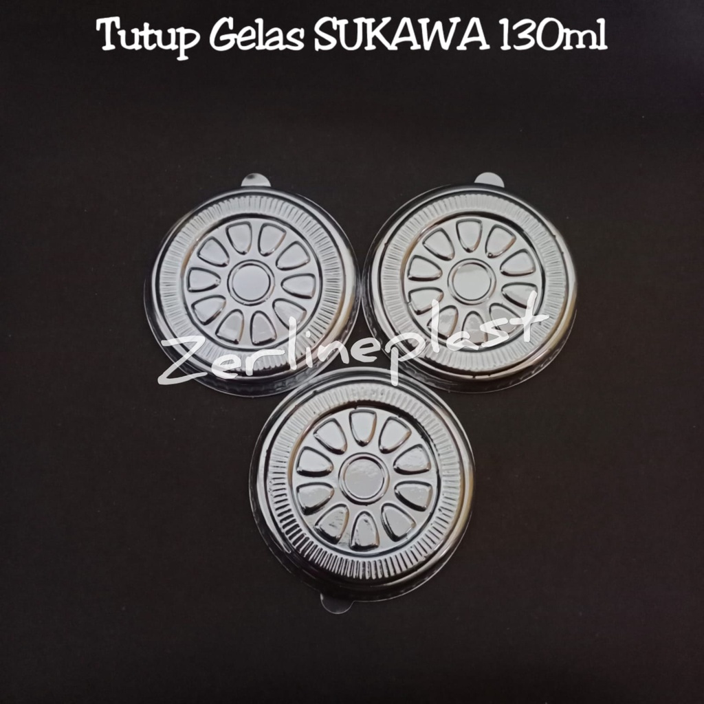 Tutup Gelas Plastik 130ml (SUKAWA) // Tutup Gelas Ice Cream