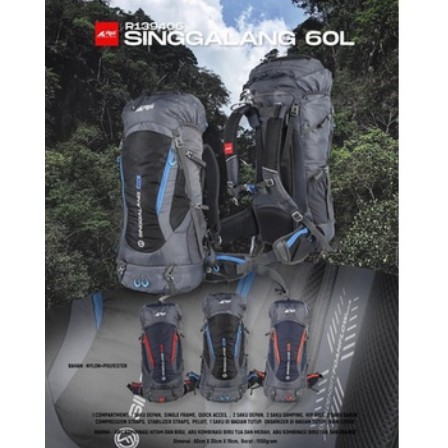 Carrier Rei Singgalang 60L 39406-Tas Gunung Rei Singgalang Original-ARS