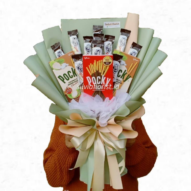 Buket snack pocky/buket snack termurah