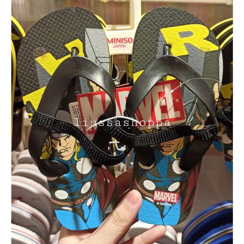 Sendal Jepit Anak Miniso - Marvel Collection Boys Flip Flops