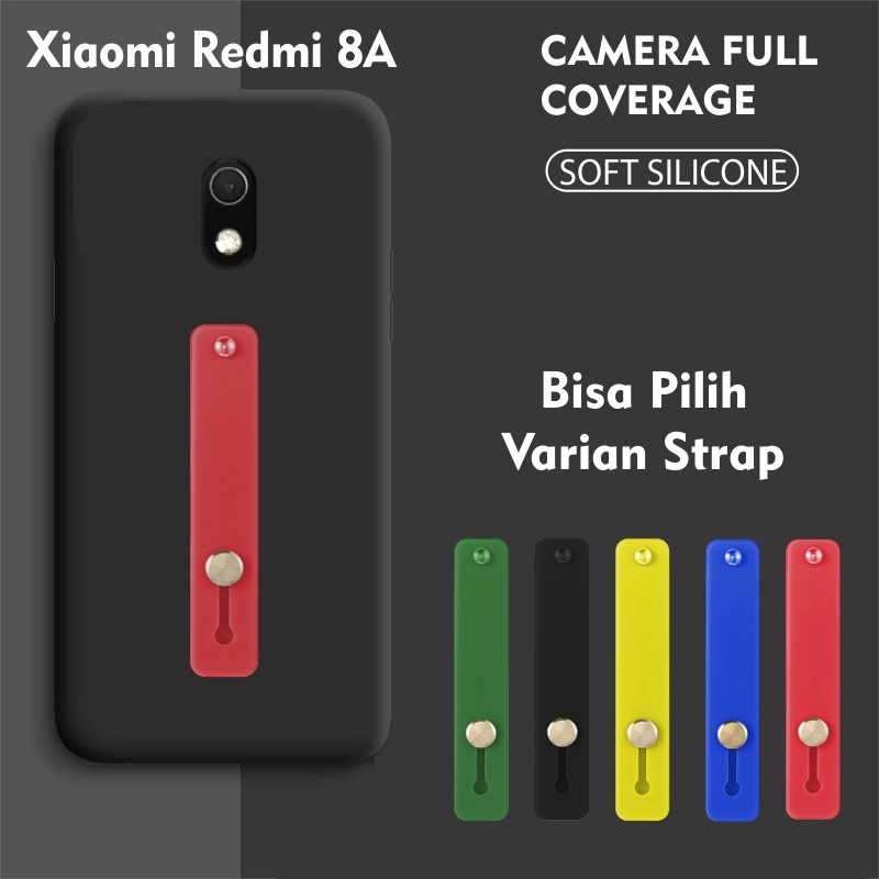 Softcase Silikon Baby Skin 3D Camera For Redmi 8A Free Strap Holder