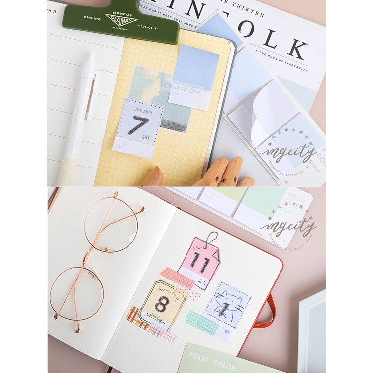 Winzige Sticky Notes Aesthetic Buku Memo Stiky Note Pastel To Do List Buku Alat Tulis Sekolah-3