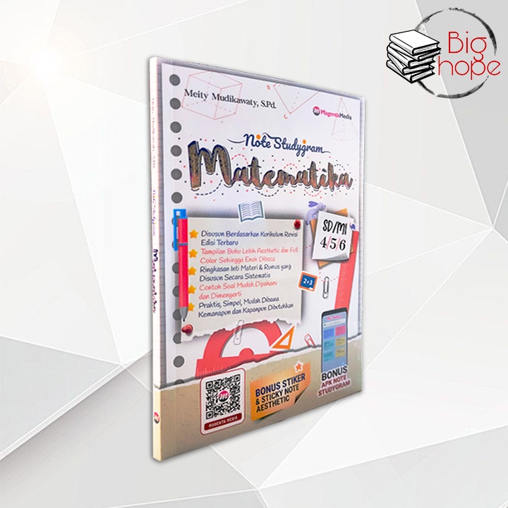 Buku Rumus Sd - Buku Matematika - Note Studygram Matematika Sd-Mi Kelas 4-5-6
