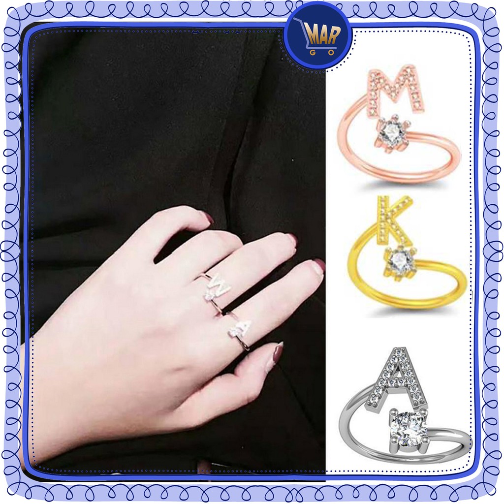 Cincin Huruf / Cincin Alphabet Cincin inisial Nama