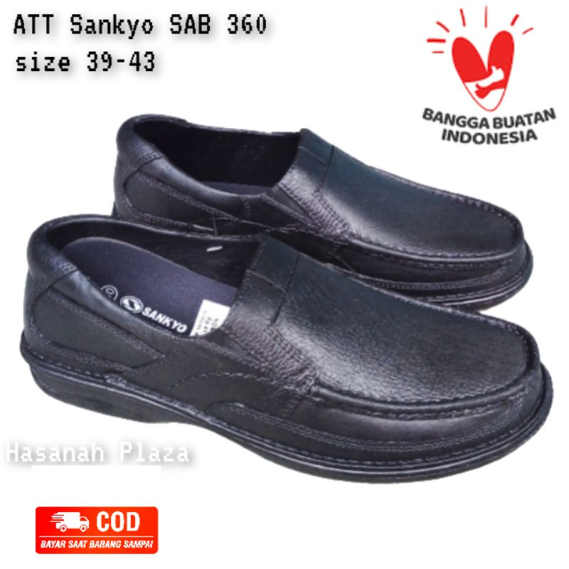 Sepatu Karet Pria/Sepatu Karet Pria Sankyo SAB 360/Sepatu Pantofel Karet  Pria Sankyo/Sepatu Karet Slip On Pria ATT/Sankyo SAB 360