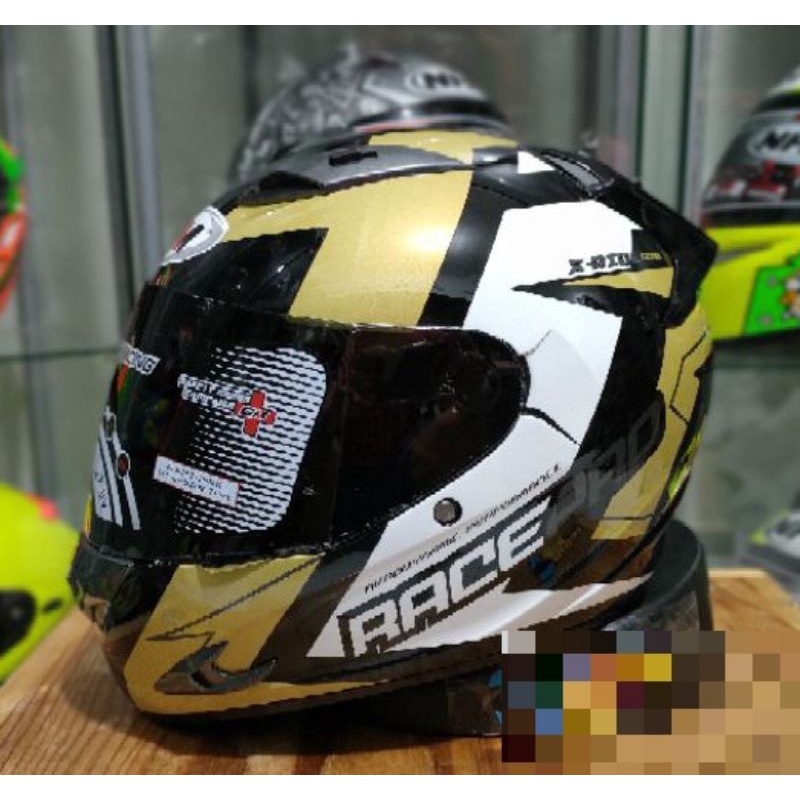 HELM FULL FACE GM RACE PRO RAIDER X VISOR DARK SMOKE
