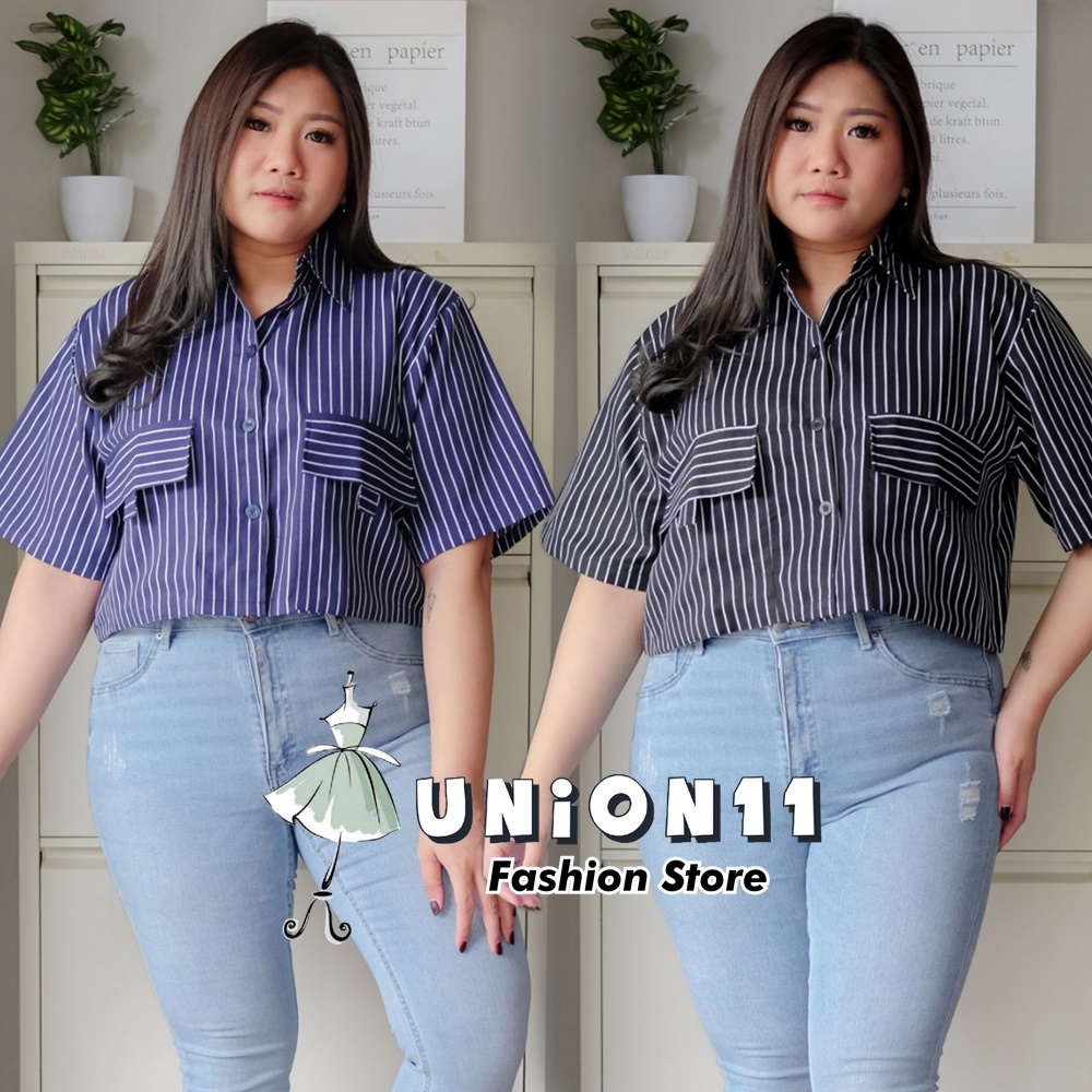 UNION11  -  KEMEJA CROP XXXL WANITA LD 120 /  ATASAN JUMBO WANITA LD 120 / KEMEJA WANITA JUMBO LD 120 / ATASAN JUMBO WANITA / KEMEJA JUMBO WANITA MUAT BB 80 KG VEGAS